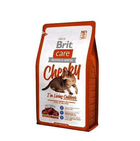 Brit Care Cat Cheeky I´m Living Outdoor 0,4kg | Psí úsměv