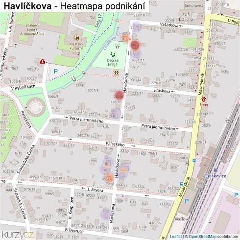 Mapa Havlíčkova - Firmy v ulici.