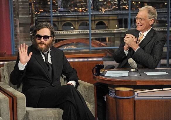 Noční show Davida Lettermana - Z filmu - Joaquin Phoenix, David Letterman