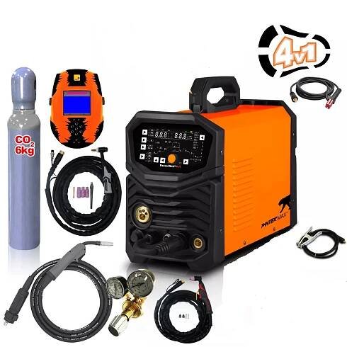 PANTERMAX PanterWeld 4v1 200 MULTIFUNKČNÍ invertorová svářečka MIG/TIG/MMA/PLAZMA SET8