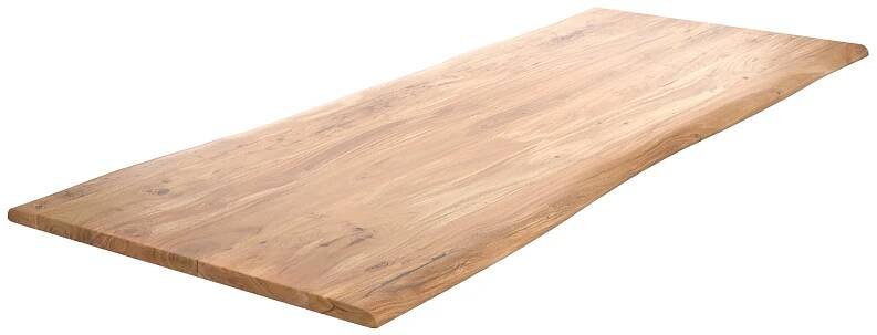 Jídelní stůl Edge deska 240x100 cm akácie přírodní Live-Edge - DELIFE.cz