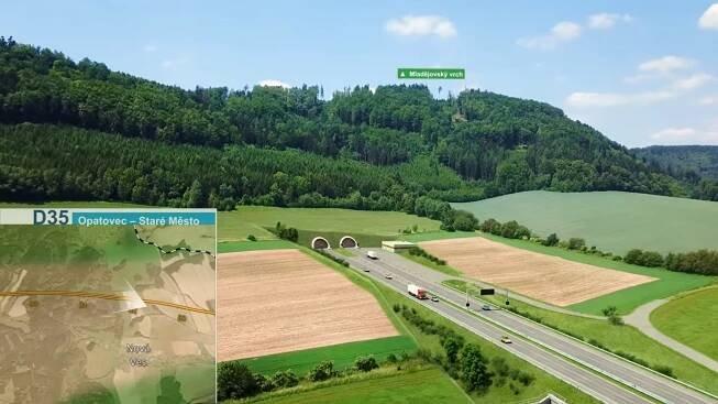 Dostavba D35 se blíží k Olomouci, sporný úsek do Moravské Třebové má zelenou