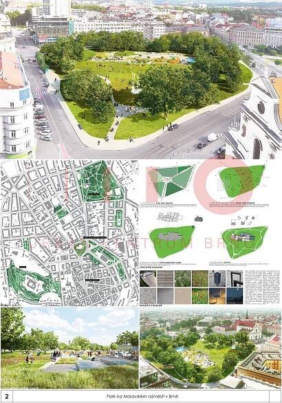Park na Moravském náměstí v Brně - Urban centrum