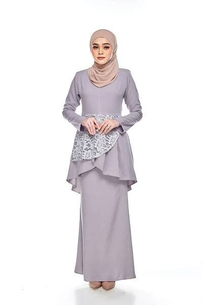Tiana Peplum Dewasa Grey