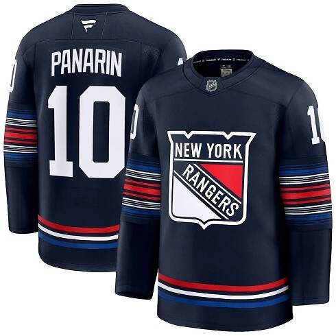 Men's Fanatics Artemi Panarin Navy New York Rangers Alternate Premium Jersey