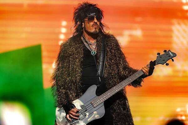 Nikki Sixx of Motley Crue performs at the Summerfest Music Festival 2024