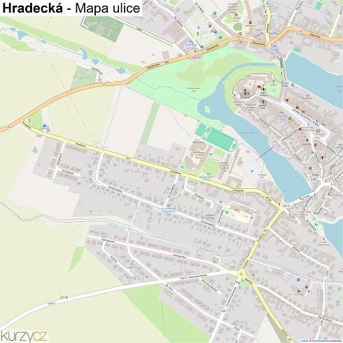 Hradecká - mapy | Kurzy.cz