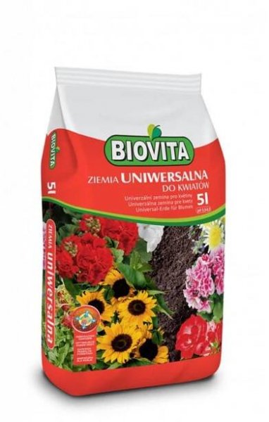 Substrát pro kvetoucí rostliny BIOVITA 5L - ZAHRADNICTVÍ - KAMENICTVÍ KARVINÁ FRUTO.CZ 