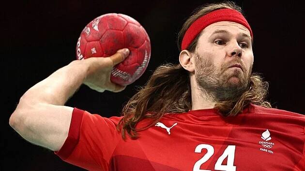 Dánský házenkář Mikkel Hansen v akci.