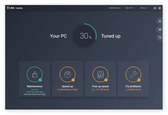 AVG TuneUp trägt zur optimalen Funktion Ihrer Windows-Registrierung bei.