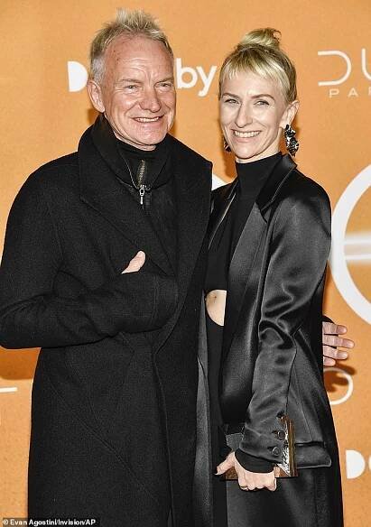 Just a couple of months ago, Sting was celebrating more good news as Mickey (pictured), 41, confirmed she had too got engaged