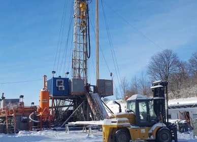 Prospecting of thermal waters by the LZT-1 well in Lądek – Zdrój. / Drilling operations / PeBeKa S.A.