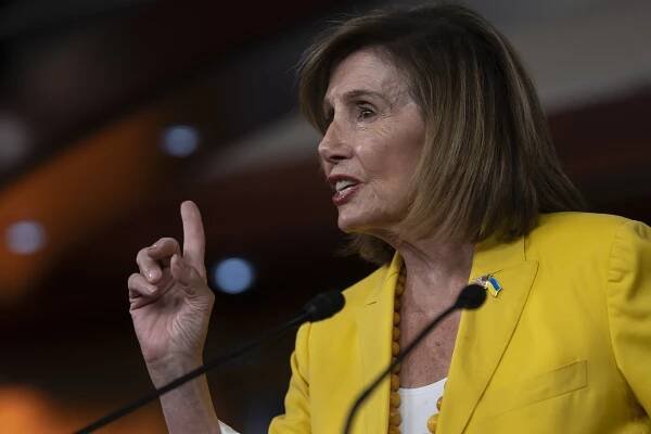 U.S. HOUSE SPEAKER NANCY PELOSI IN A PRESS CONFERENCE THIS MONTH. PHOTO: NATHAN HOWARD/GETTY IMAGES VIA AFP