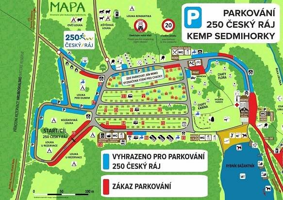Parkování v kempu