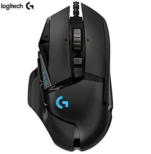 Logitech G502 HERO Wired Gaming Maus mit einstellbaren Gewichten 25K HERO Sensor 25600DPI RGB 11 programmierbare Tasten
