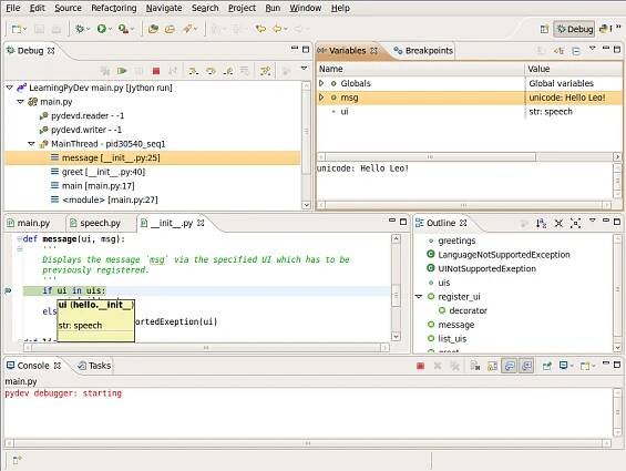PyDev's Jython Debugger.
