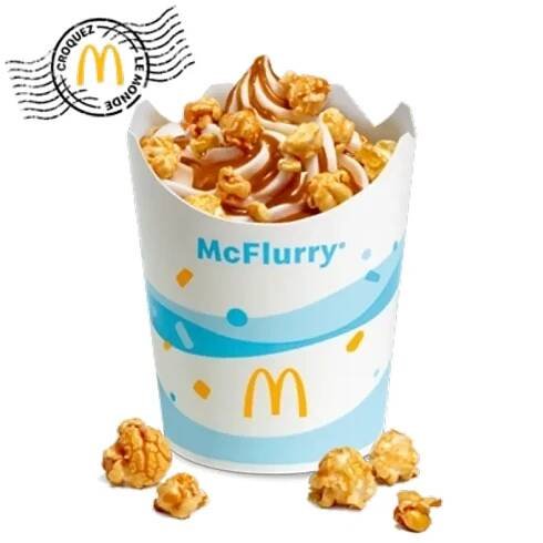 mcdonald's caramel popcorn mcflurry