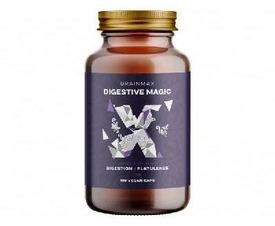 BrainMax Digestive Magic, Podpora trávení (100 rostlinných kapslí)