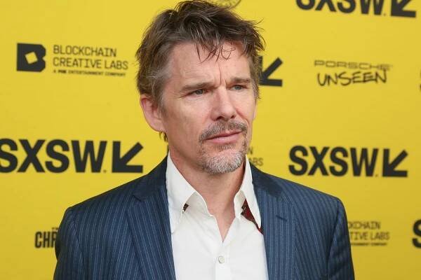Director Ethan Hawke arrives for the world premiere of "The Last Movie Stars," at the Paramount Theatre during the South by Southwest Film Festival on Monday, March 14, 2022, in Austin, Texas.