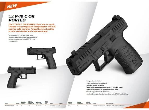 CZ P-10 C PORTED 9x19