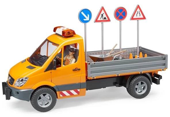 Bruder Nákladní auto se značkami a silničářem 1:16