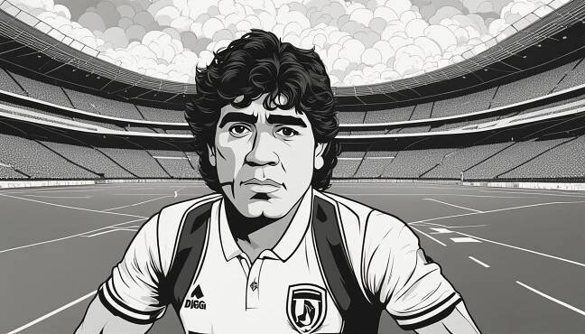 Creating Diego Maradona Coloring Pages
