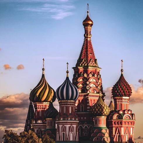 Saint Basils Church in Moscow Russia