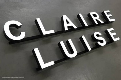 Profil 6 Leuchtbuchstaben + Montageschiene Claire Luise