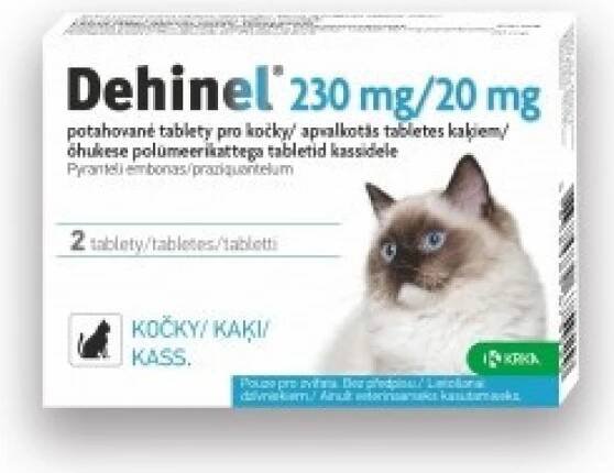Dehinel 230mg/20mg pro kočky tbl.2