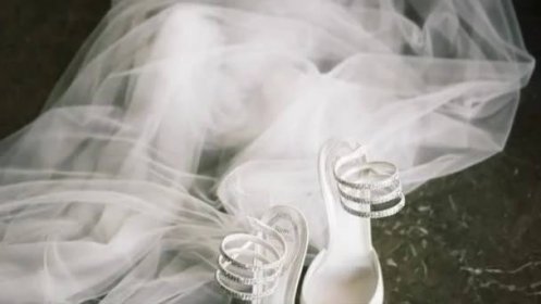 Svatební Boty Přípravy Parfém Pro Ženy — Stock video