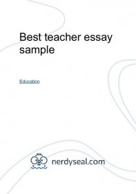 best teacher ever essay