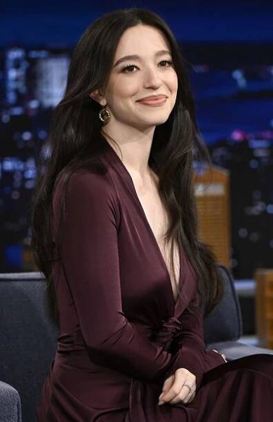  Mikey Madison during an interview on The Tonight Show Starring Jimmy Fallon
