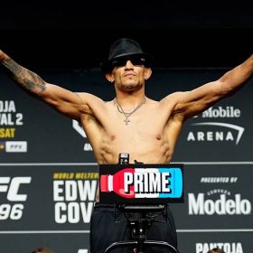 UFC 296 Ceremonial Weigh-In Photo Gallery