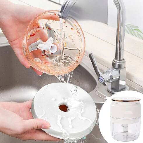 ELEKTRICKÝ DRTIČ NA ZELENINY CIBULE MIXÉR NA ČESNEK 300 ML za 309.00CZK - Allegro