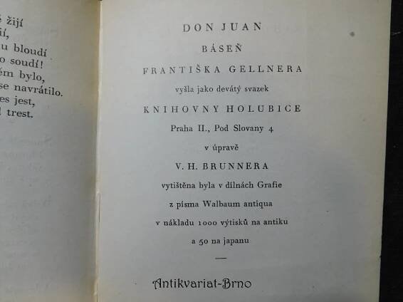 Don Juan : [báseň], 1924