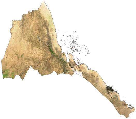 Eritrea Satellite Map