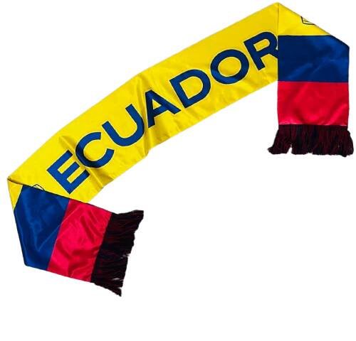 A scarf with Ecuador text
