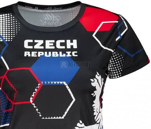 Dámské funkční triko premium ALTISPORT x CZE VOJ/ALW036TR01 HEXA ČERNÁ velikost: XS : ALTISPORT.cz