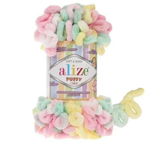 Pletací příze Alize Puffy Color 9 m, 100 gr.