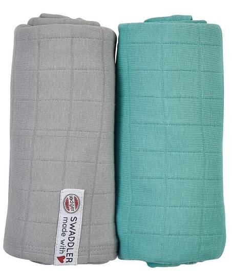 LODGER Látkové pleny Solid 2 balení Mist/Dusty Turquoise - srovnání cen | Leano.cz