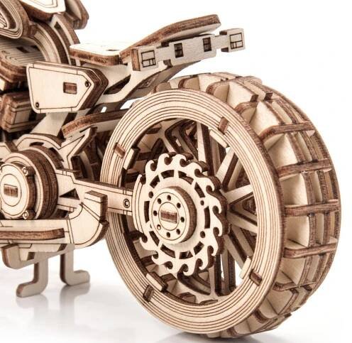 Dřevěné 3D puzzle - Motorka Speedtail Little Story E020