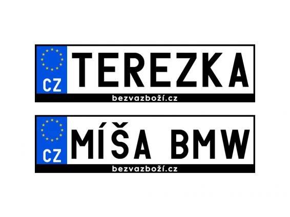 SPZ na přání pro dětské elektrické vozítko