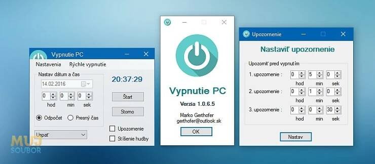 Vypnutí PC - download