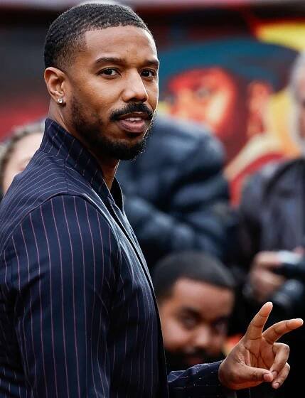 Michael B. Jordan attends the "Sinners" European Premiere at the Cineworld Leicester Square on April 14, 2025 in 