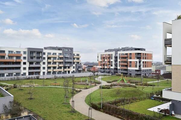 Pronájem bytu 2+kk 57m2 novostavba Praha 5 K metru Zličín garáž sklep terasa, 24 000 Kč/měs