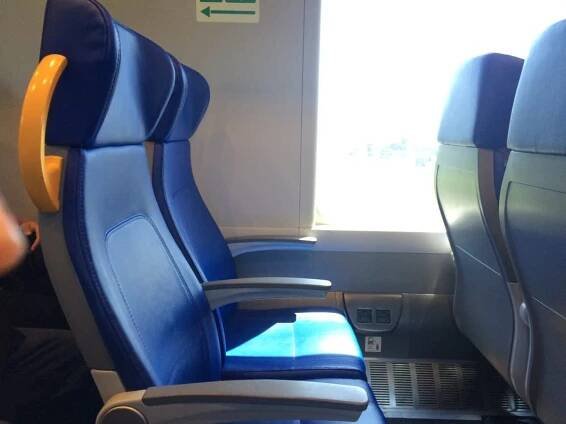 Leonardo Express Airport Train - Seats inside the train