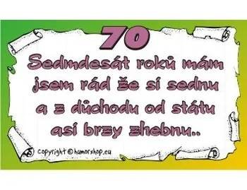 Průkaz 70 pro muže
