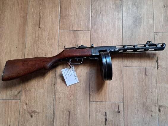 Znehodnocený samopal PPŠ 41 - rok 1944 - Sběratelské zbraně