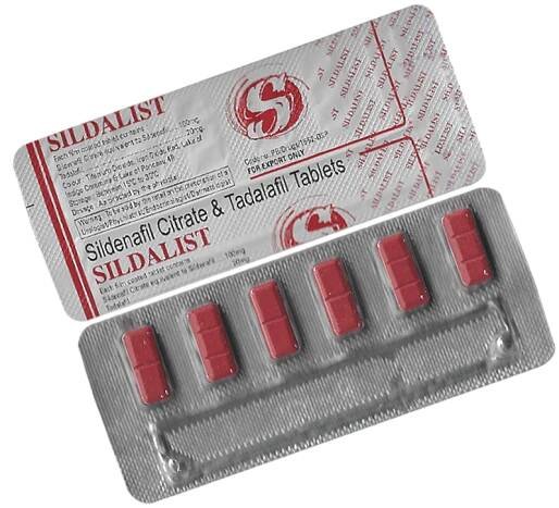 Sildalist 100 mg Sildenafil (Viagra) & 20 mg Tadalafil (Cialis) combination - 6 tablets