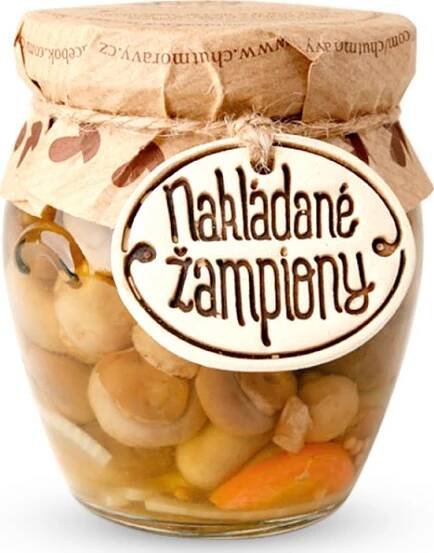 Chuť Moravy Nakládané žampiony 214 g od 144 Kč
